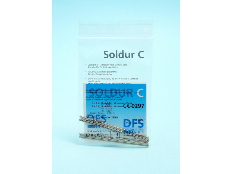 Soldur C CoCr lydmetalis 4x1,5g