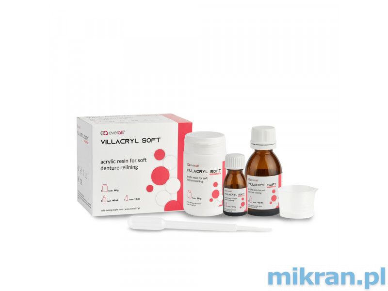 Villacryl SOFT pudra 60g + skystis 40ml + lakas 10ml