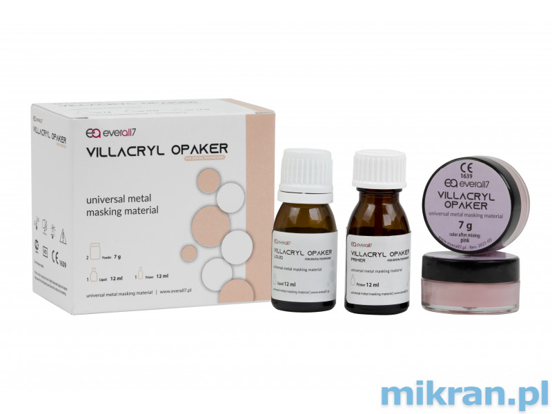 Villacryl Opaque pink 2x7g + 12ml + ėsdinimo priemonė