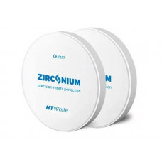 Circonium HT White 98x25mm. Pirkite bet kokius 4 cirkonio cirkonio diskus ir gaukite 1 nemokamai!