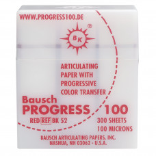 Bausch PROGRESS šarnyrinis popierius 100 µ raudonas BK 52