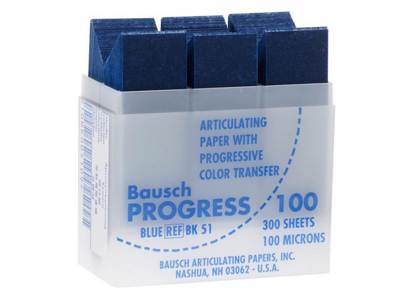 Stačiakampis kalkinis popierius, mėlynas 100u (300 vnt / kasetė) BK51