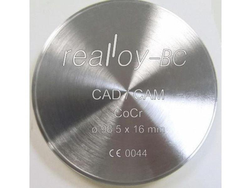 Realloy BC - CoCr frezavimo diskas 98,5x15mm