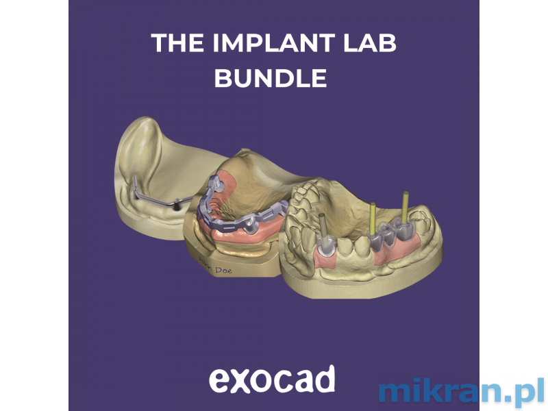 Exocad Dental CAD implantų laboratorijos rinkinys