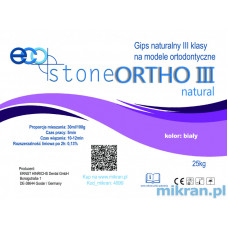 Gipso klasė III EcoStone Ortho Natural balta 25 kg