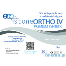 Gipso klasė IV Eco Stone Ortho 25kg Premium super balta