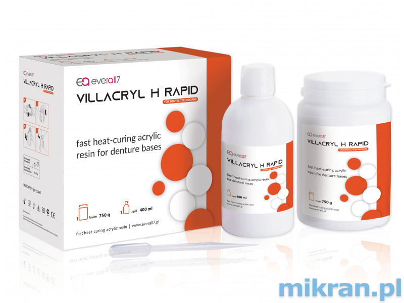 Villacryl H Rapid 750g/400ml + 4Shine poliravimo pudra kieta 400g