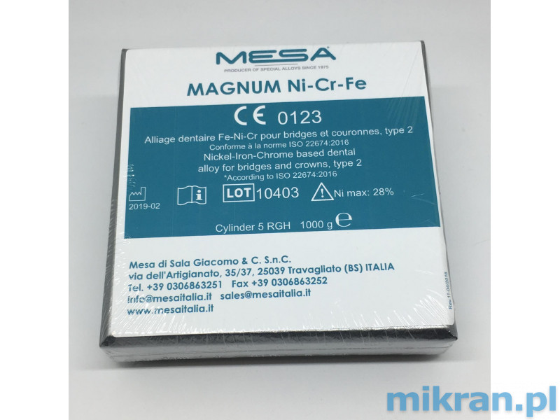 Magnum plienas chromas-nikelis-geležis (Ni-Cr-Fe)